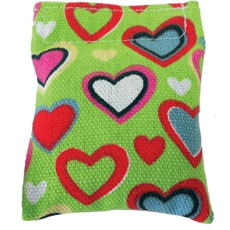 Heart Pillow Catnip Toy Cat N Around Refillable On Hang Tag